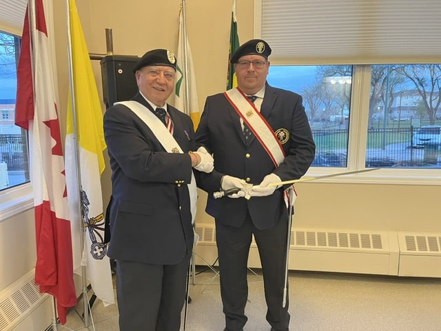 Sir Knight Colin Lapierre- Presentation of Sword